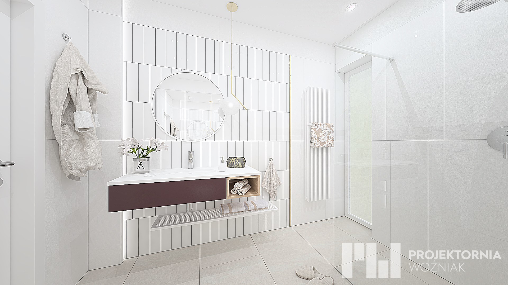 Łazienka skandynawska